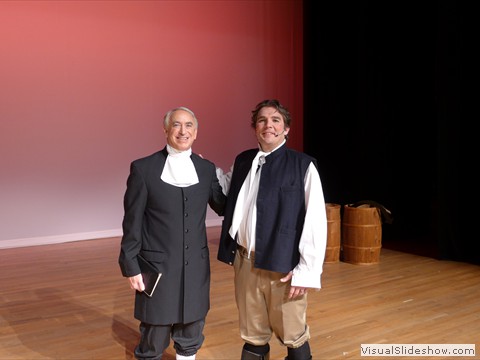 Jim Hummel as Alex Clunie with John Newton